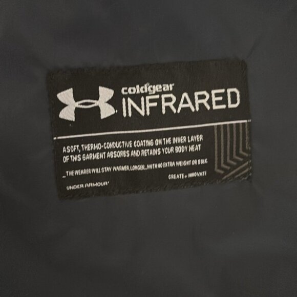 Under Armour Black ColdGear Infrared Jacket, Water-Resistant Material, Sz Medium - Picture 5 of 9